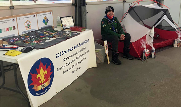 Max, a senior Scout from 203rd Sherwood Park Scout Group Article